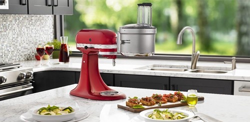 KitchenAid KSM2FPA Food Processor Attachment, Dicing Kit, Silver - Picture 3 of 7