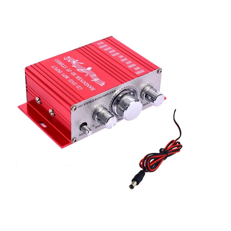 12V Mini Hifi USB Verstärker Endstufe Stereo Amplifier MP3 für Auto Motorrad AH - Bild 2 von 4