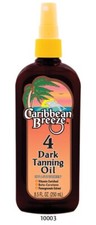 Caribbean Breeze SPF 4 Dark Tanning Oil Beach Cruise boat pool lake sun bed tan