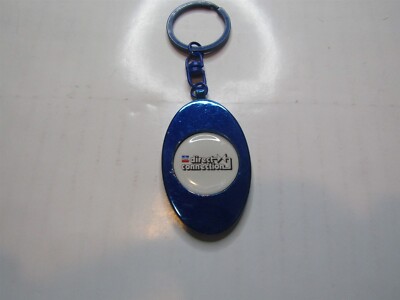 MOPAR Direct Connection Logo Schlüsselanhänger Blau Chrom