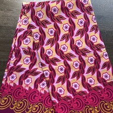 African fabric, Ankara fabric, Metallic gold glitter print fabric, floral fabric