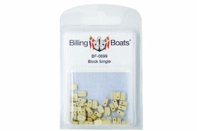 Billing boats BF0699 - Blöcke A Loch Single - 7 MM - 50 Pcs