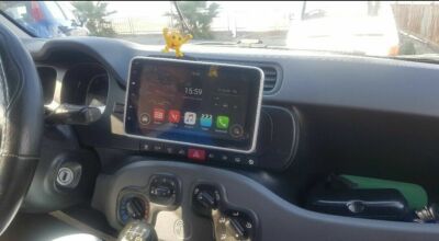 NEUES GPS AUTORADIO FIAT PANDA 10 ZOLL Android 14 WiFi 4GB USB CARPLAY AUTO