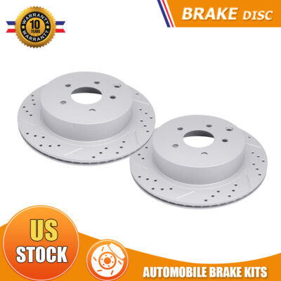 Rear Drilled Brake Rotors for Nissan Pathfinder Murano Quest Infiniti FX35 M37
