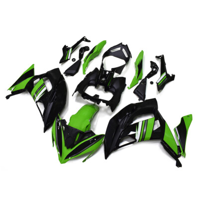 Black Green Fairing Kit for 2017-2019 Kawasaki Ninja 650 ER-6F 17 18 19 Bodywork