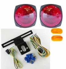 $CL$$ 12 V Towing TRAILER TAIL LIGHT BRAKE TURN SIGNAL KIT 12V %%&&