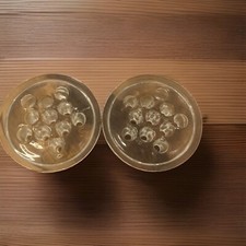 Flower Frogs Set Of 2 Clear Glass For Fresh Bouquet Arrangements Round 11 Hole