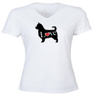 Love Australian Terrier Dog Lover Junior Women T-Shirt Graphic Aussie Norfolk