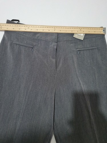 Ladies Trousers Mia Moda Size 14 Pockets Grey 4812 - Picture 7 of 12