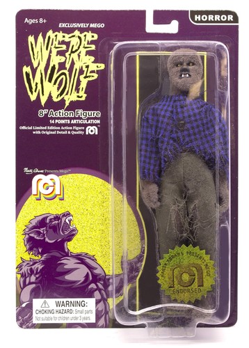 Mego Horror Flocked Werewolf Action Figure - Picture 1 of 9