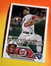 2023 Topps Baseball Future Stars #149 Josiah Gray Washington Nationals