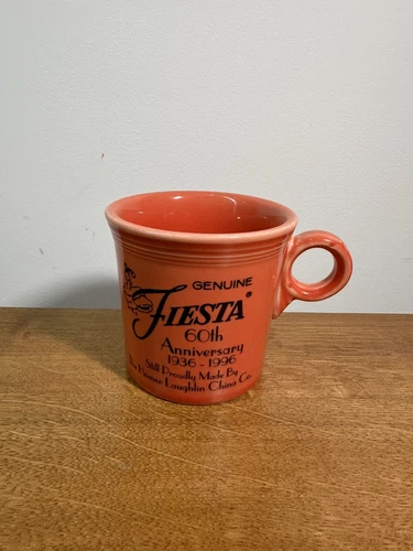 Fiestaware 60th Anniversary Persimmon Coffee Mug