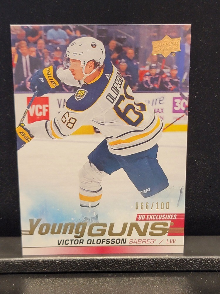 2019-20 Upper Deck UD Series 1 Victor Olofsson EXCLUSIVES Young Guns RC /100 207