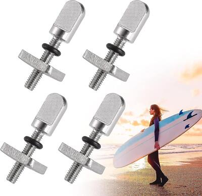 4 stücke Sup Fin Schraube, Surfbrett Fin Schrauben Mit Kunststoff Box, Edelstahl