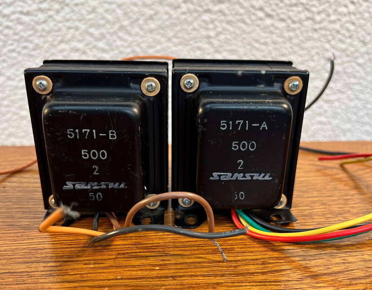 Matched Pair* Sansui 500 6BM8 Tube Output Transformers 5171 Matched Pair* Sansui 500 6BM8 Tube Output Transformers 5171