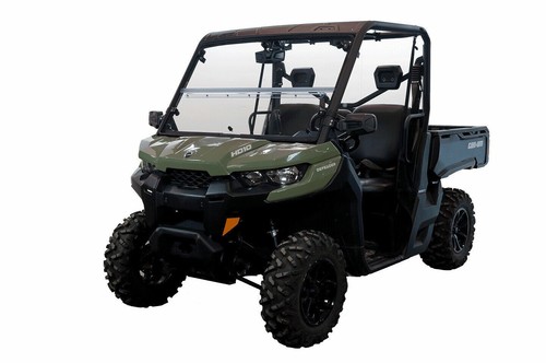 Can-Am Defender HD7 HD8 HD9 HD10 Max Front Folding Windshield 2016-2025 Seizmik - Picture 2 of 7