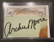 2009 SP Legendary Cuts ARCHIE MOORE AUTO /65 Cut Signature Autograph BOXING UD