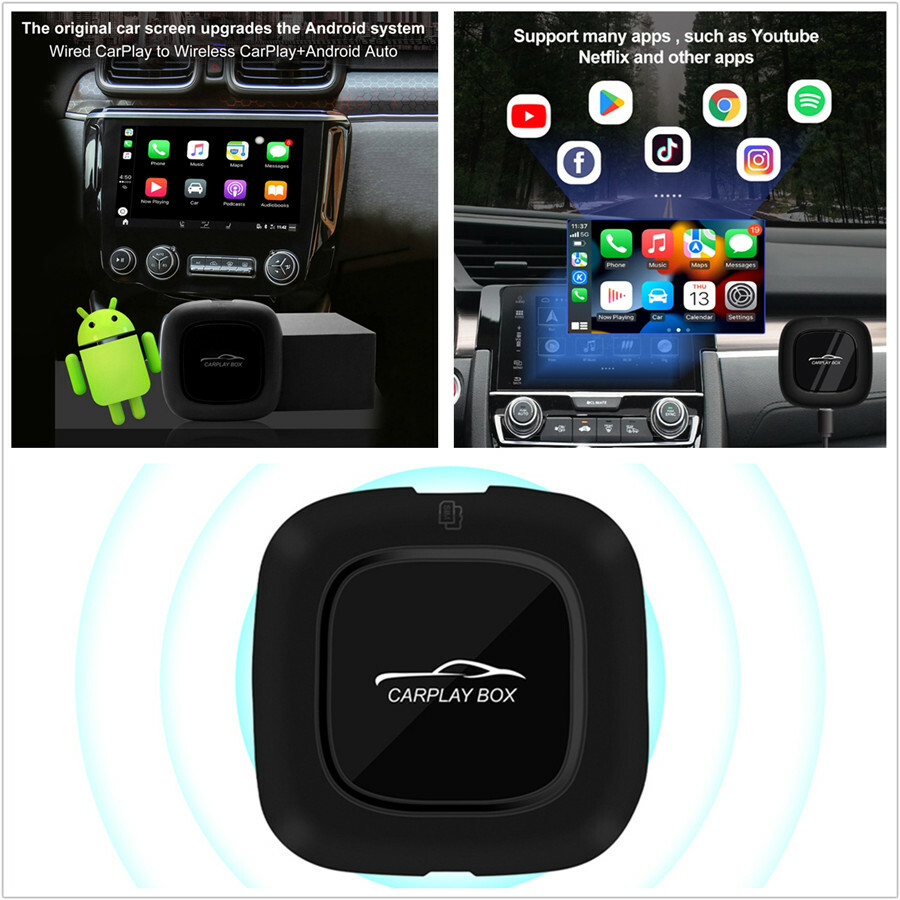 1x For 4+64G Android 10 Carplay Ai Box North America Version 1x For 4+64G Android 10 Carplay Ai Box North America Version