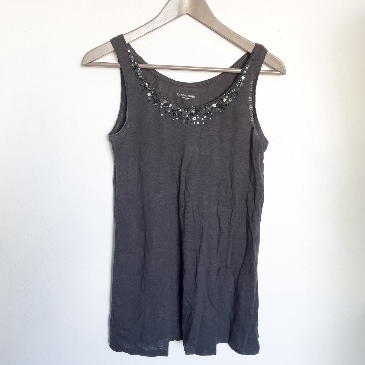 eileen fisher linen tank