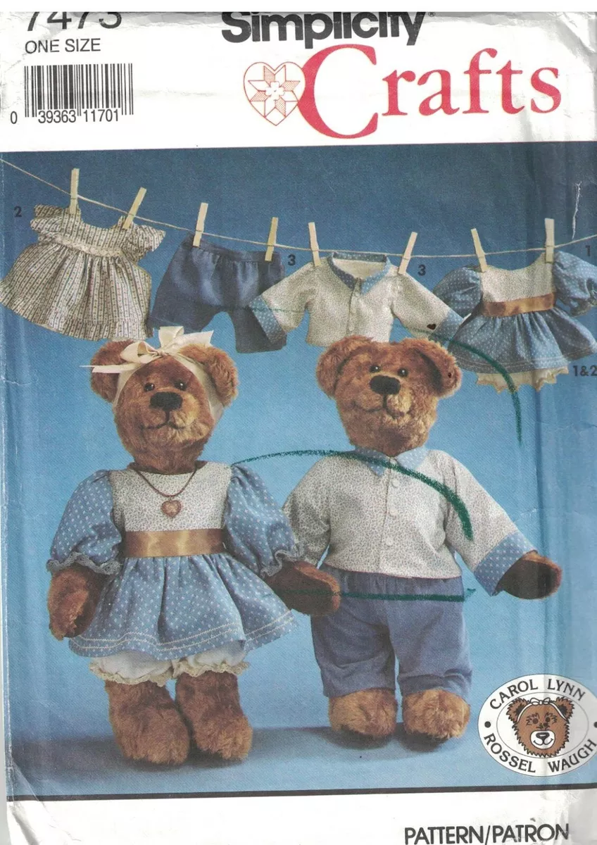 Vintage teddy best sale bear clothes