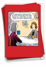 12 Funny New Year Cards (1 Design, 12 Cards) - Foot In Mouth B2530NYG