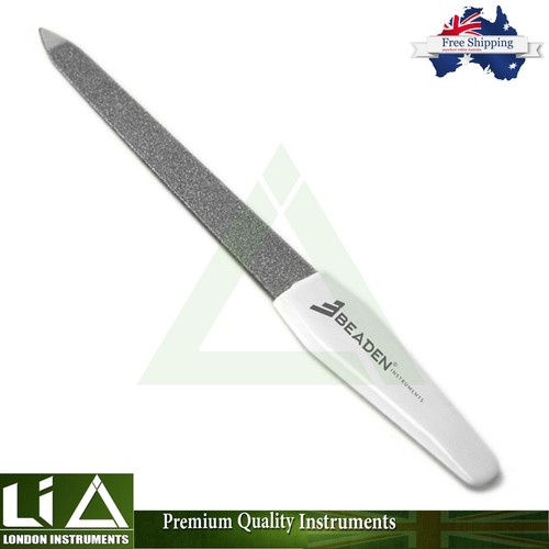 White Plastic Chiropody Ingrown Nail File Rasp Pedicure Hard Nail Trimmer 10cm - Picture 3 of 5