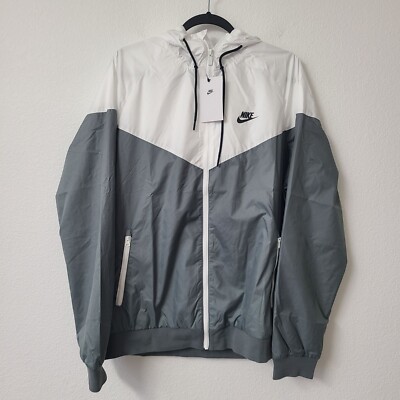 Nike Sportswear Windrunner Full Zip Jacket AT5270-084 Size L White