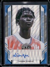 Adrame Diongue 2022 Leaf Metal Blue Wave Auto Autograph Rc /30