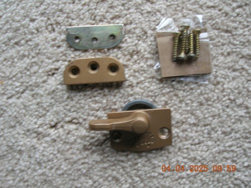 ((Pella)) Designer Series 2 Hole Sash Lock For Double Hung Windows Roman Bronze