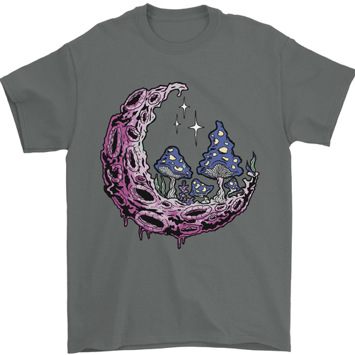 Trippy Magic Mushroom Moon LSD Psychedelic Herren T-Shirt 100% Baumwolle - Bild 64 von 92