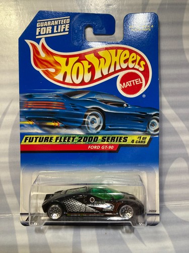 2000 HOT WHEELS ''FUTURE FLEET'' #001 = FORD GT-90 = BLACK ,0910