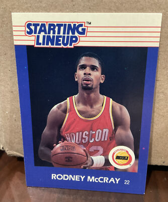 RODNEY McCRAY 1988 KENNER STARTING LINEUP CARD - HOUSTON ROCKETS | eBay
