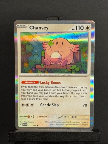 Chansey 113/165 Scarlet & Violet 151 Holo Rare Pokemon Card Near Mint-Mint