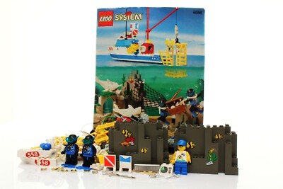 Lego Town Divers Set 6558 Shark Cage Cove 100% complete +