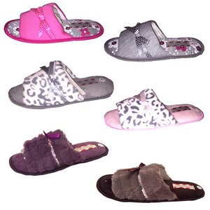 ladies open toe mule slippers