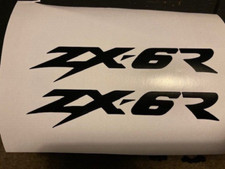 KAWASKI ZX6R DECALS STICKERS X2