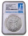 2021-(S) $1 Silver American Eagle Emergency Production T-1 NGC MS-69