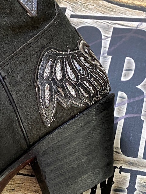 CORRAL VINTAGE Slate Embroidered LEATHER BOOTS - … - image 7