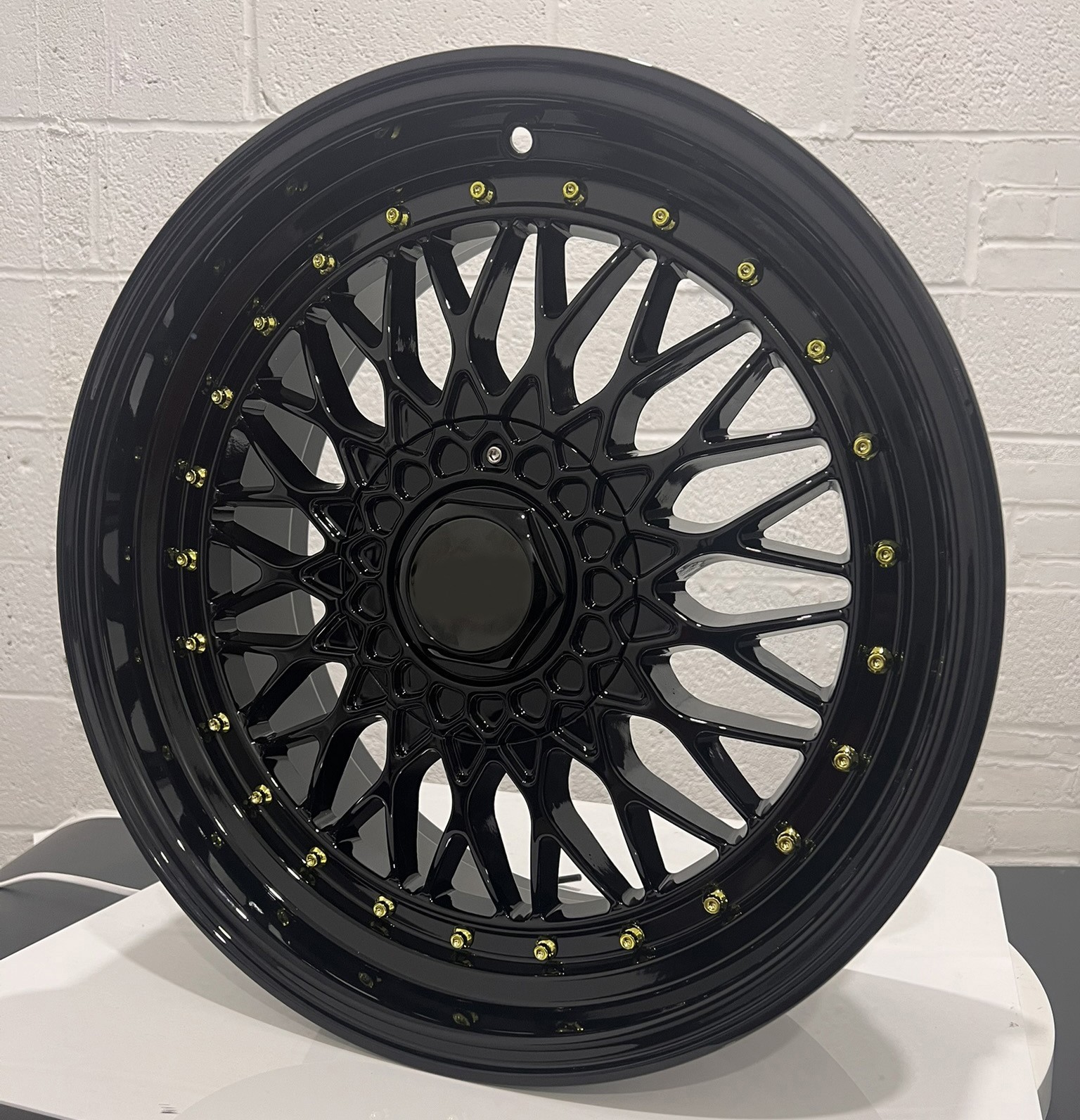 BBS Style 19 inch Black Gold Rim fits MASERATI COUPE 4200 02-06