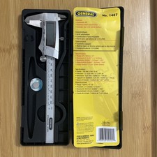 General Tools Digital/Fraction Electronic Caliper, 0-8 Inches, Stainless Steel