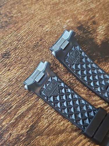 IWC 22/20mm Aqua Timer 2000 Black Rubber Quick Release Watch Strap OEM IWC-3568 - Picture 12 of 12