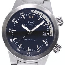 IWC SCHAFFHAUSEN AQUATIMER IW354805 42mm SS Black Dial Automatic Date #C499 6