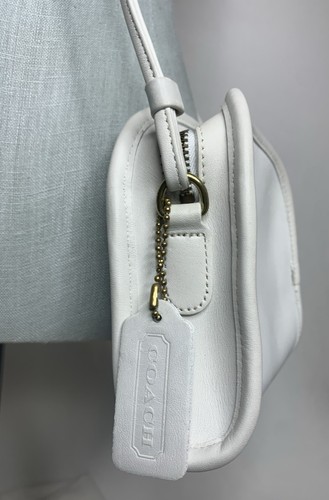 Vintage Coach Hadley White Ivory Mini Crossbody Bag Leather #9017 - Made In USA - Picture 4 of 15
