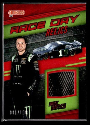 2022 Donruss #RDR-KU Kurt Busch #/100 tire patch card