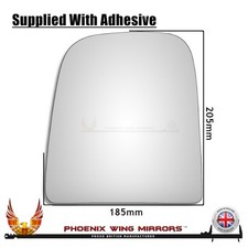 Image of For Iveco Daily Mk2 Wing Door Mirror Glass 2006-2014 Convex Left Hand Side