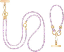 Crystal Phone Lanyard Crossbody and Wrist Strap Lanyard Rhinestone Anti-Theft Ph