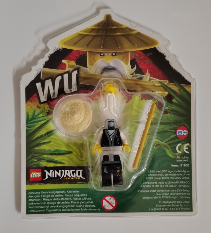 NEW* LEGO Ninjago Sensei Wu Dx, Black Kimono, Walking Stick | eBay