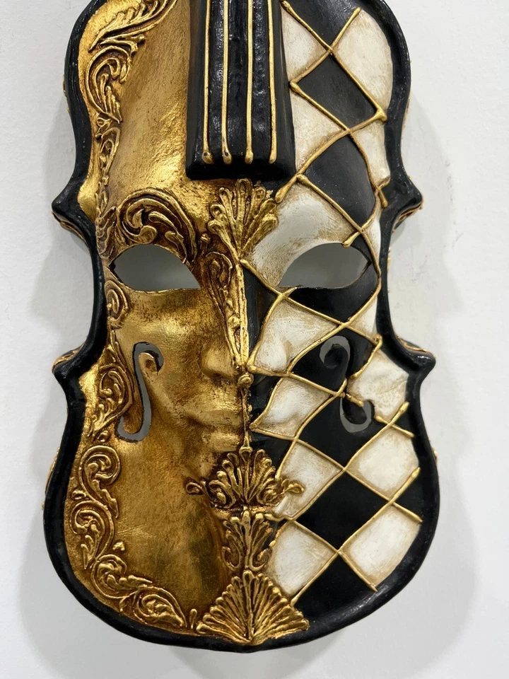 Venetian Violin Mask Handmade in Venice - Image 4 of 4