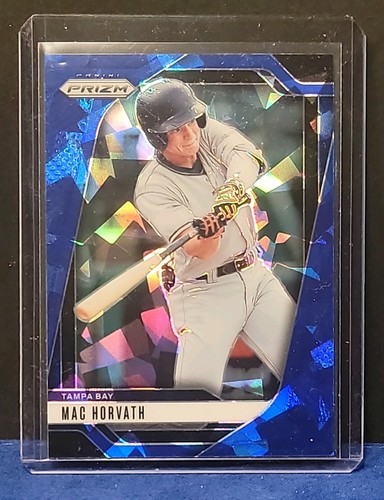 2025 Panini Prizm Blue Cracked Ice Prizm Mac Horvath #203 RC Tampa Bay - Picture 3 of 3