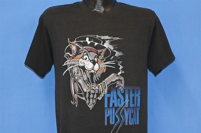 vintage 80s FASTER PUSSYCAT ITCH YOU CAN'T SCRATCH TOUR 1987 ROCK t-shirt MED M